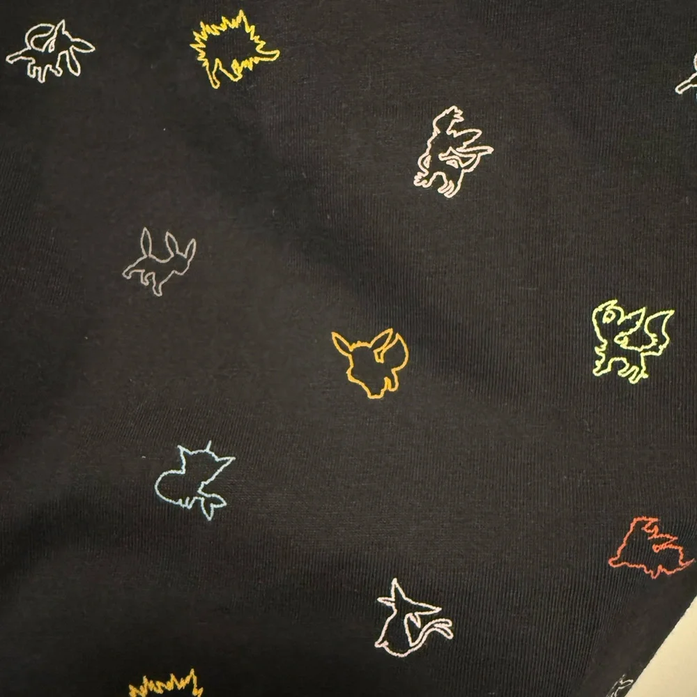 Uniqlo Unisex Pokémon Print Black T Shirt - Picture 3 of 5